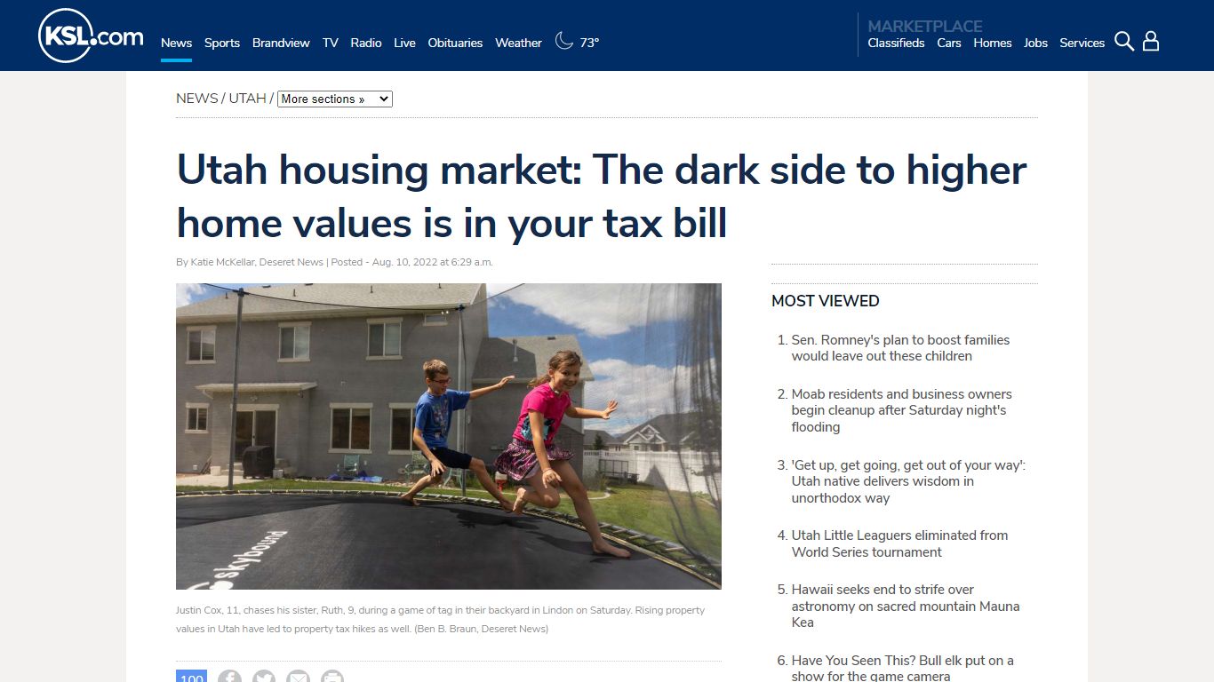 Utah housing market: The dark side to higher home values is in your tax ...